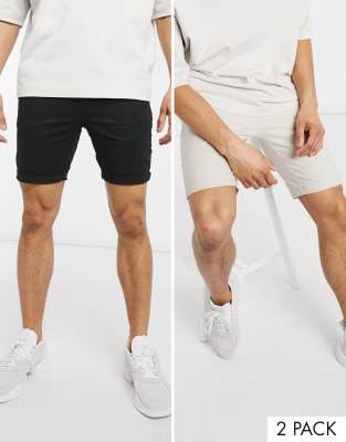 super skinny chino shorts