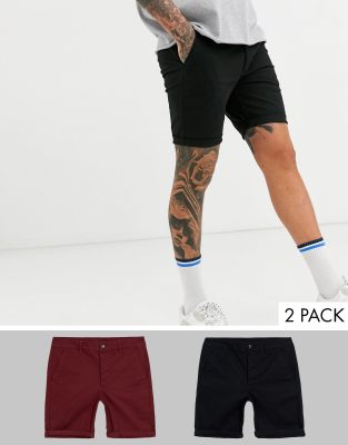 super skinny chino shorts