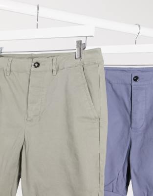 asos skinny chino shorts