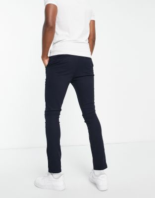 super skinny navy chinos