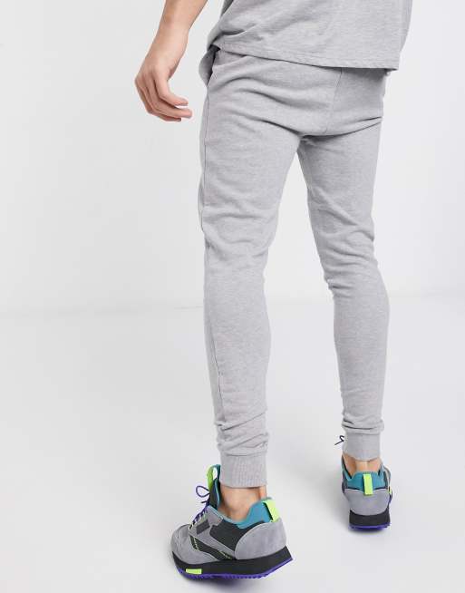 ASOS DESIGN super skinny joggers in grey marl