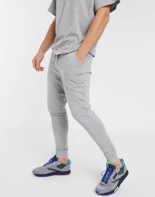 Grey skinny trackies deals