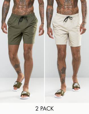 khaki swim trunks