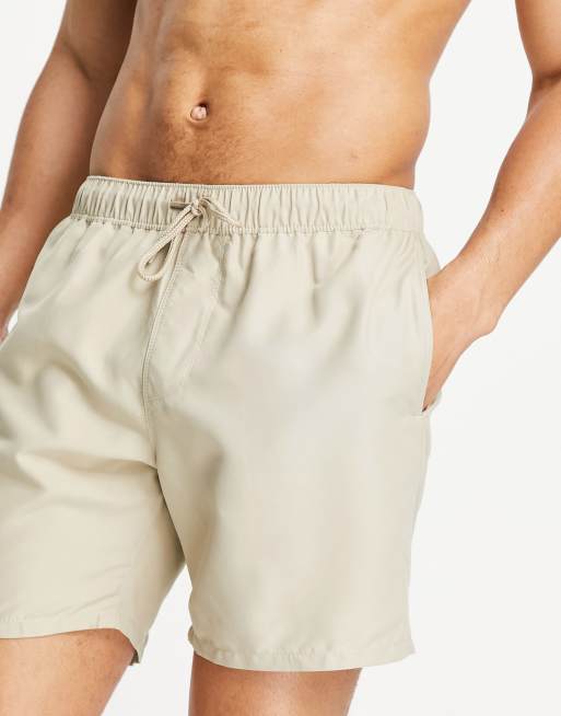 Khaki cheap swim trunks