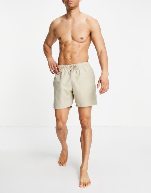 Khaki hot sale swim trunks