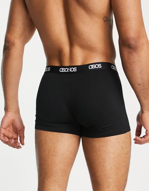 ASOS DESIGN 2 pack briefs in black and white