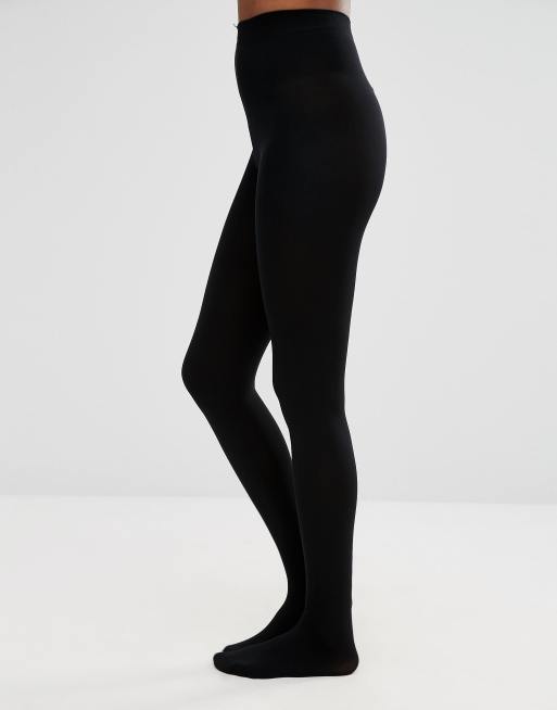 ASOS DESIGN - 200 denier thermische maillots in zwart, 2 van 2
