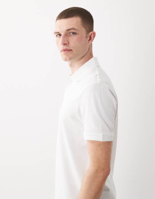 ASOS DESIGN – 2er-Pack Basic-Polohemden aus Pikee in Marineblau und Weiß mit Regular-Fit-Schnitt, 4 von 5
