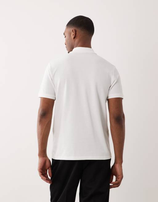 ASOS DESIGN – 2er-Pack Basic-Polohemden aus Pikee in Weiß mit regulärer Passform, 5 von 5