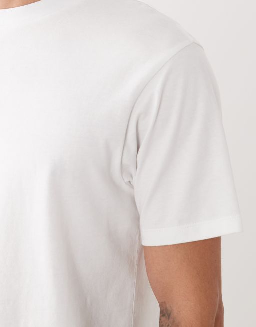 ASOS DESIGN – 2er-Pack Basic-T-Shirts in Weiß und Marineblau mit Regular-Fit-Schnitt, 5 von 5