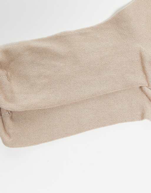 ASOS DESIGN – 2er-Pack elegante Socken aus Modal in Steinbeige, 3 von 3