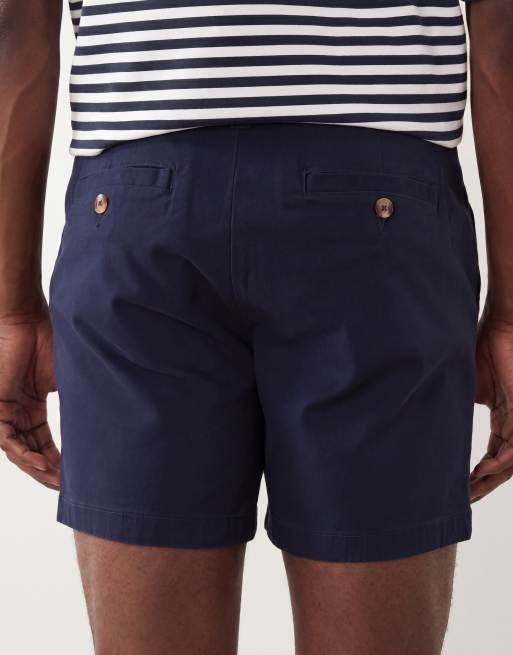 ASOS DESIGN – 2er-Pack kurze Chino-Shorts in Marineblau und Steinbeige, 5 von 5