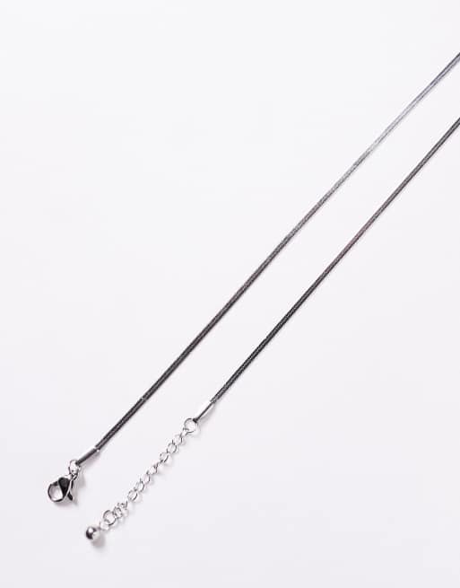 ASOS DESIGN – 2er-Pack silberfarbene Schlangenketten-Armbänder aus wasserfestem Edelstahl  , 2 von 3