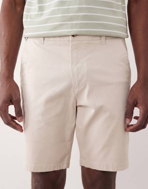 ASOS DESIGN – 2er-Pack Slim-Fit-Chinoshorts in Marineblau und Steinbeige, 4 von 5