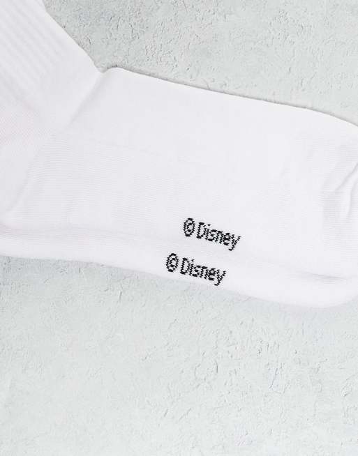 ASOS DESIGN – 2er-Pack Socken in Weiß mit Disneys Mickey-Fantasia-Motiven, 3 von 3