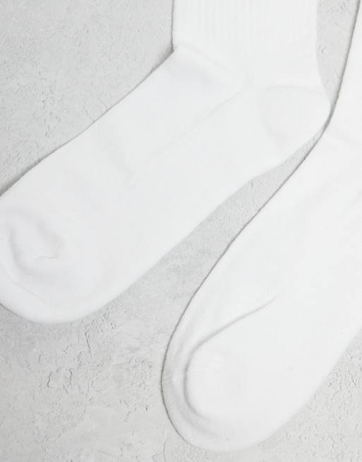 ASOS DESIGN – 2er-Pack Socken in Weiß mit Schimpfwörter-Grafikmotiven, 3 von 3