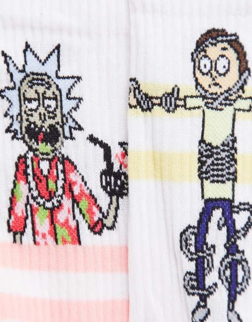 ASOS DESIGN – 2er-Pack Sportsocken mit Rick & Morty-Design, 3 von 4