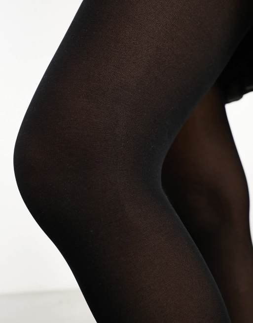 ASOS DESIGN – 2er-Pack Strumpfhosen in Schwarz, 40 DEN, 3 von 4