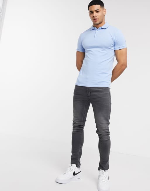 ASOS DESIGN – 2er-Set Muskel-Polohemden aus Jersey, Rabatt, 4 von 4