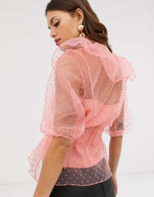 asos organza top