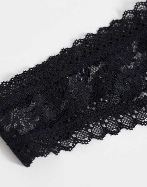 ASOS DESIGN 3 pack all over lace knickers in black, 2 of 3