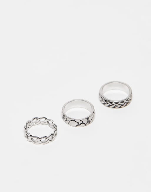 Asos deals silver rings