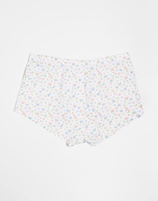 ASOS DESIGN 3 pack boxers in pink pointelle & floral print | ASOS