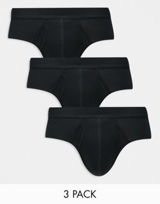 ASOS DESIGN lace boxers in black