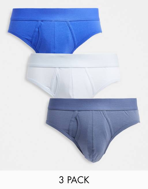 ASOS DESIGN 3 pack briefs in microfiber ASOS
