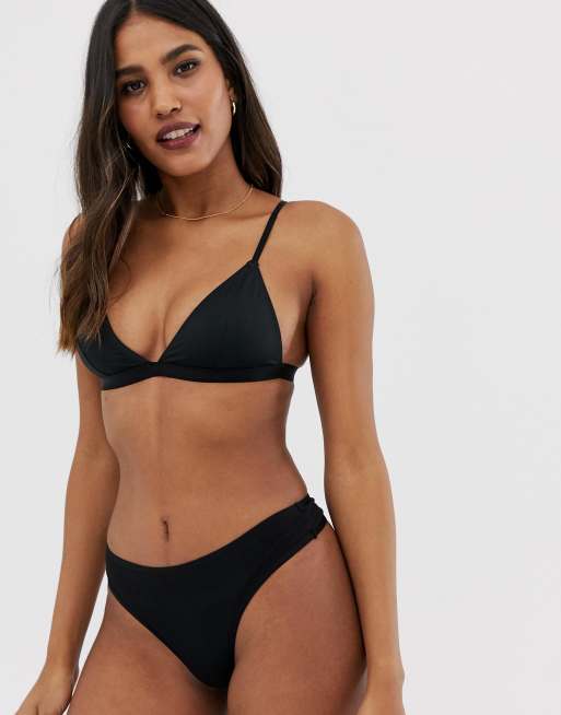 ASOS DESIGN 3 pack cotton rich jersey thongs, 4 of 4