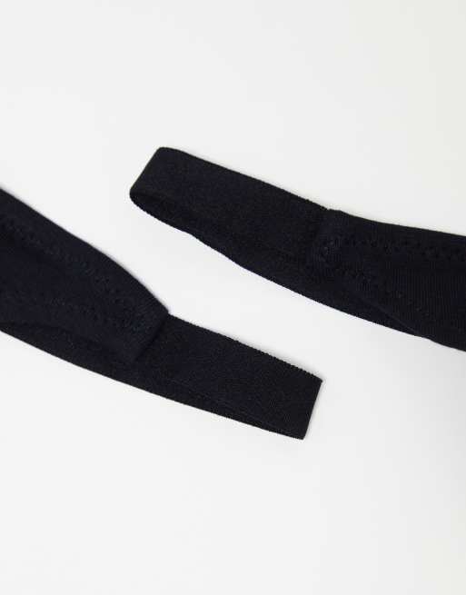 ASOS DESIGN 3 pack cotton tanga lingerie thongs in black, 4 of 4