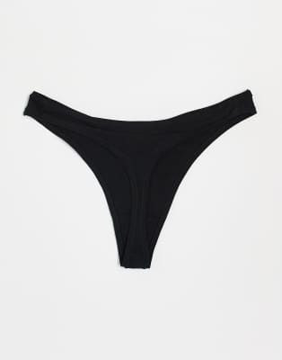 Asos Design 3 Pack No Vpl And Lace Brazilian Briefs