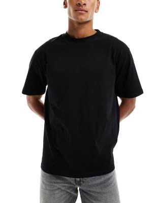Asos Design 3-pack Essential Relaxed Crew Neck T-shirts In Black