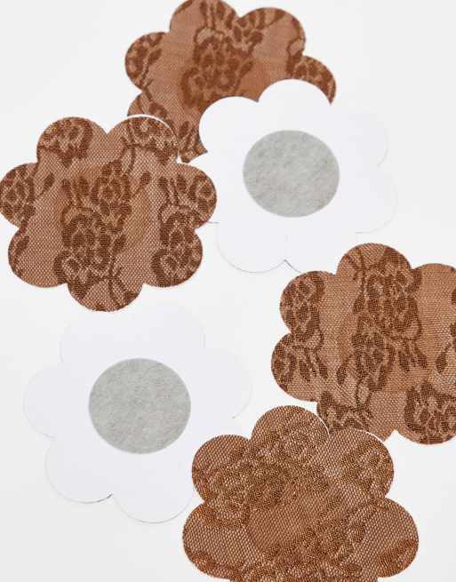 Fashionkilla adhesive 3 pack nipple covers in beige