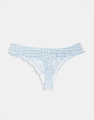 ASOS DESIGN 3-PACK MESH SCRUNCH THONGS 
