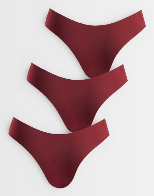 ASOS DESIGN – Bordowy zestaw bielizny, 2 z 2