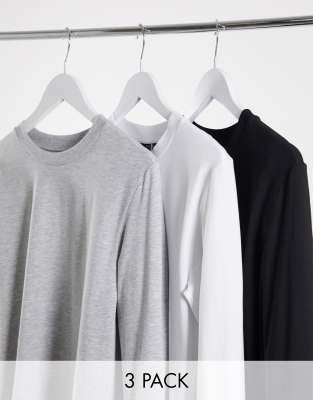 fitted crew neck long sleeve