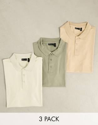 cream colored polo shirt
