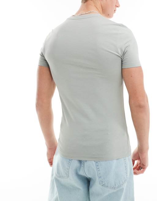 ASOS DESIGN 3 pack muscle fit t-shirts in multiple colors, 3 of 4
