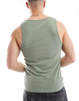 Asos Design 3 Pack Muscle Fit Tank Tops In Multi