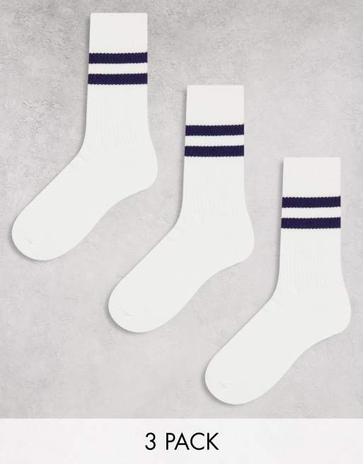 Jack & Jones Performance CREW UNISEX 8 PACK - Sports socks - white/white 