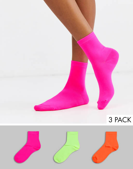 Womens neon deals socks