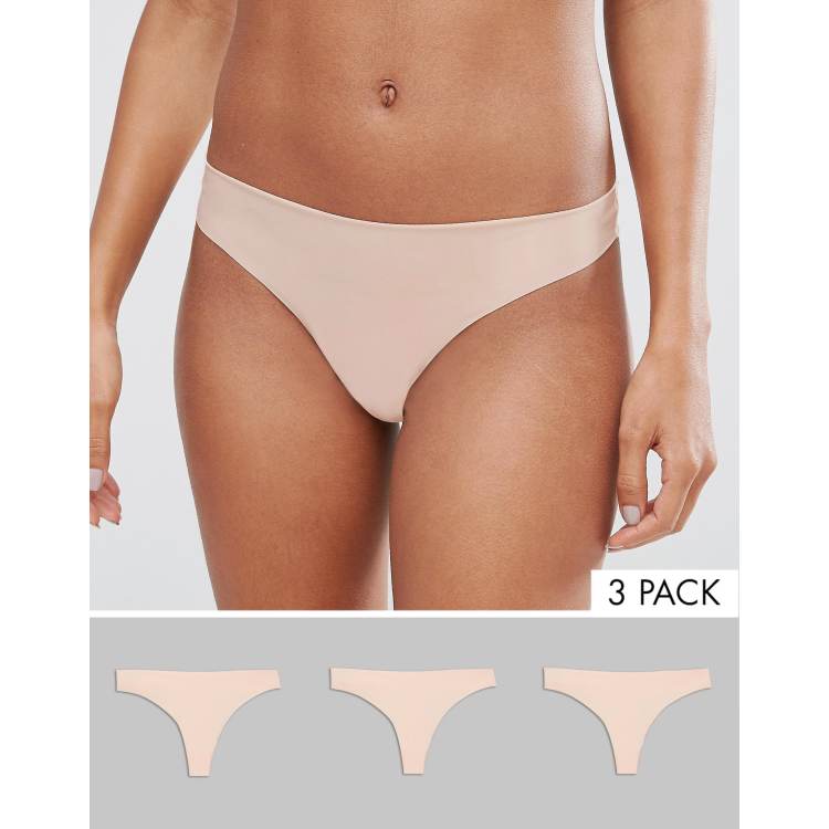 3 Pack No Vpl Thong