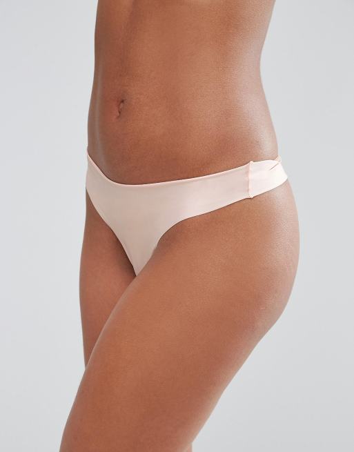 ASOS DESIGN 3 pack no VPL thong, 3 of 4