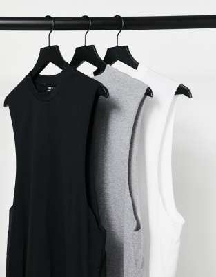 sleeveless shirt dropped armhole