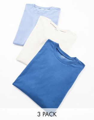 3 pack oversized t-shirts in multiple colors
