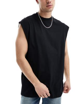 ASOS DESIGN 3 PACK OVERSIZED TANKS 