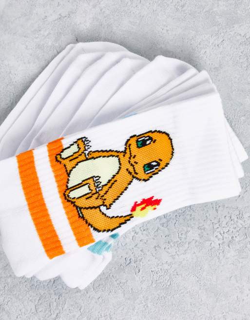 ASOS DESIGN 3 pack Pokemon stripe sports socks, 2 of 4