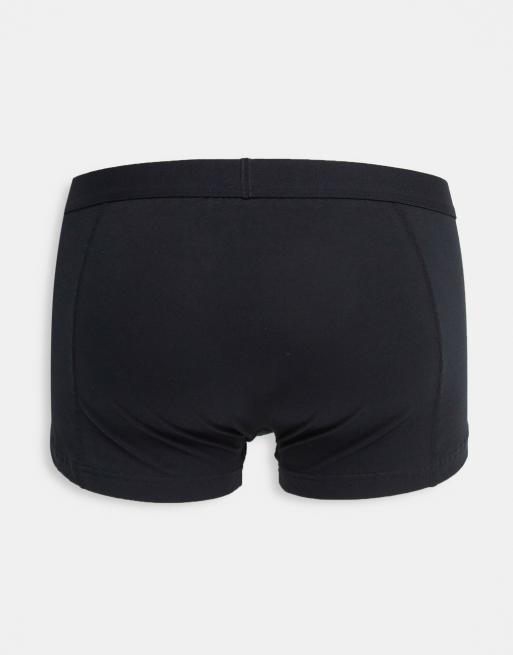 ASOS DESIGN 3 pack short trunks in black, 2 of 4