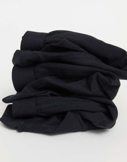 ASOS DESIGN 3 pack short trunks in black, 4 of 4